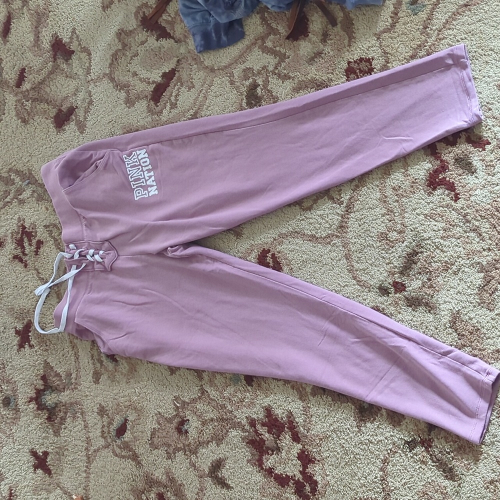 VS Pink Nation Lace Up Joggers